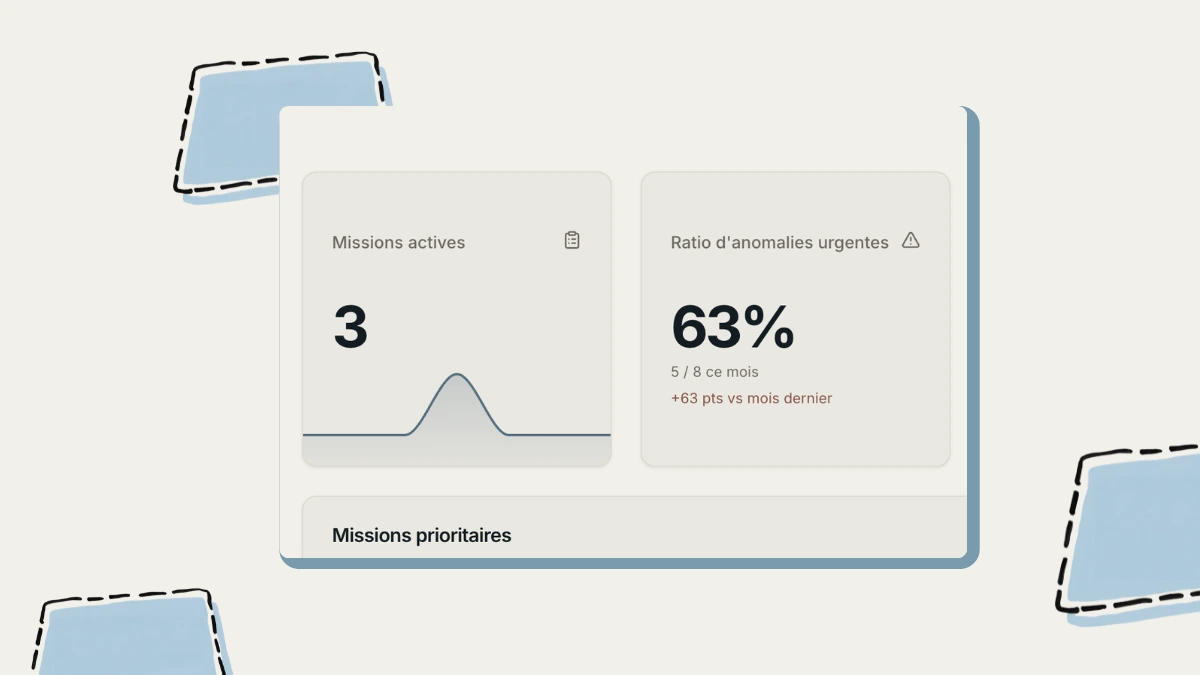 Tableau de bord Cliqport avec activité récente et indicateurs